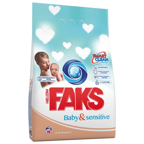 Faks Baby&Sensitive Deterdženti za rublje u prašku 1,17kg, 18 pranja slika 1