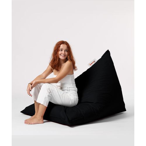 Atelier Del Sofa Vreća za sjedenje, Pyramid Big Bed Pouf - Black slika 8