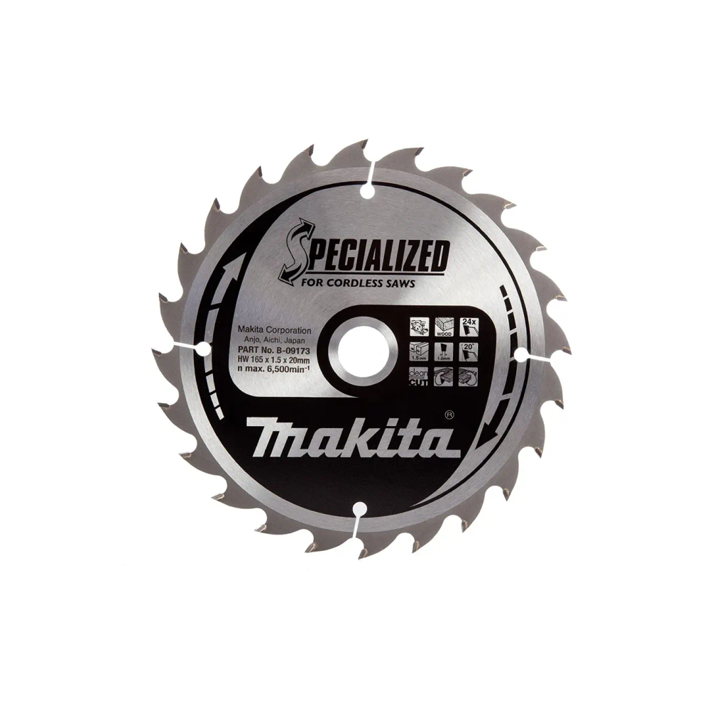 Makita – List pile za drvo Specialized TCT 165 x 20 mm 24Z B-09173 slika 1