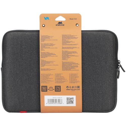 Torba RivaCase 13.3" Antishock 5123 Dark Grey MacBook 13 sleeve slika 4