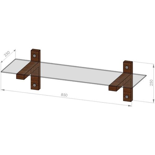 R101 Walnut
Fume Wall Shelf slika 7