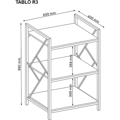 Regal TABLO R3 - MDF slika 2