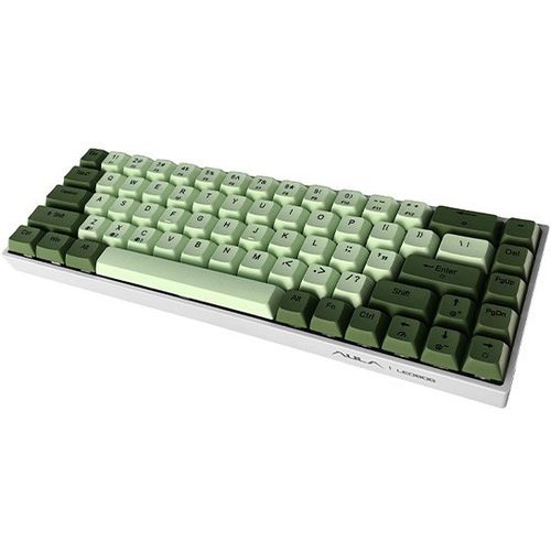 Tastatura AULA F3068, zeleno/bela, mehanicka, Bluetooth slika 1