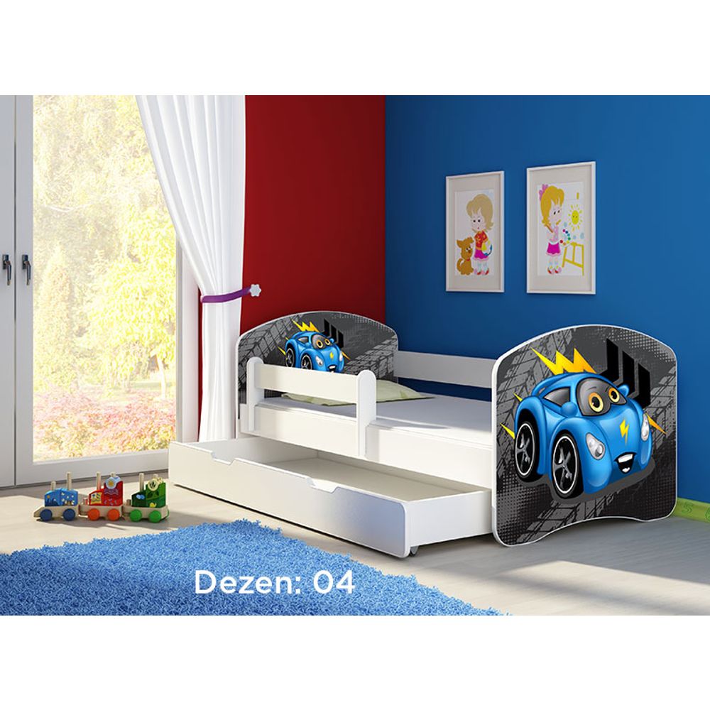ACMA Dječiji krevet Acma II sa ladicom White - 180x80cm - Dezen 04 slika 2