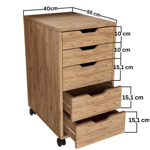 Atlas 1600-62 Atlantic Pine Dresser slika 6