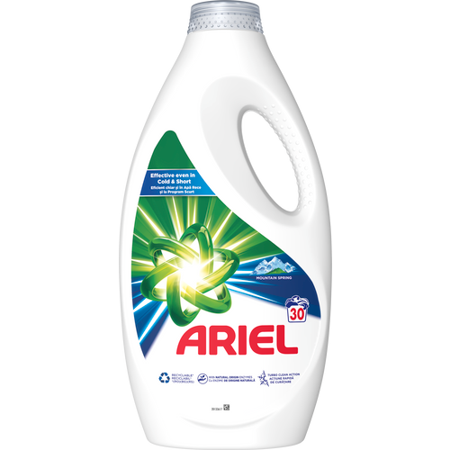 Ariel  tečni deterdžent za pranje veša Mountain Spring 1.5l,30 pranja slika 1
