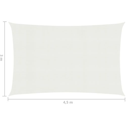 Jedro za zaštitu od sunca 160 g/m² bijelo 3 x 4,5 m HDPE slika 6