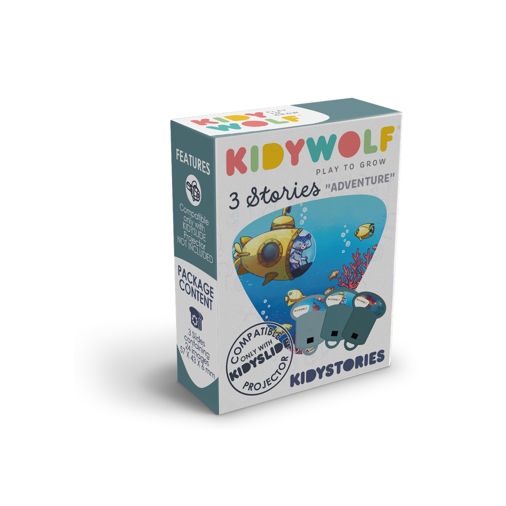 Kidywolf Set slajdova Kidystories za dječiji projektor - Adventure, 3kom  slika 1