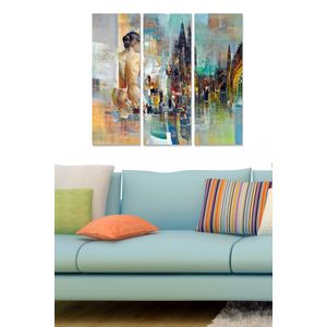 Dekorativna Slika od MDF-a u Više Boja (Set od 3 Komada) - MDF1241186878