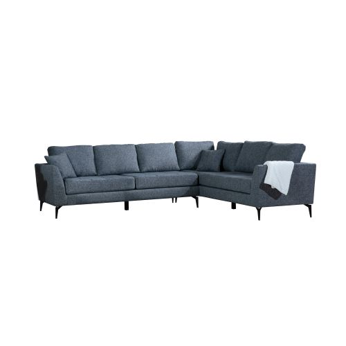 Atelier Del Sofa Kutna garnitura, Tamno siva, Tempo Corner Right (L3+3) slika 6