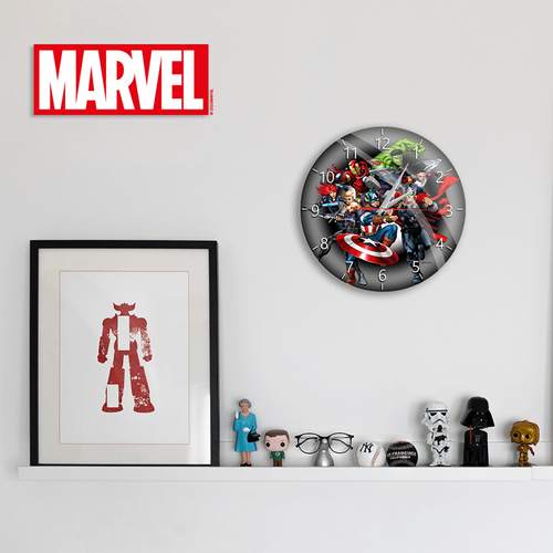 Marvel Zidni sat, Marvel Avengers - Wall Clock Glossy Avengers 003 slika 2