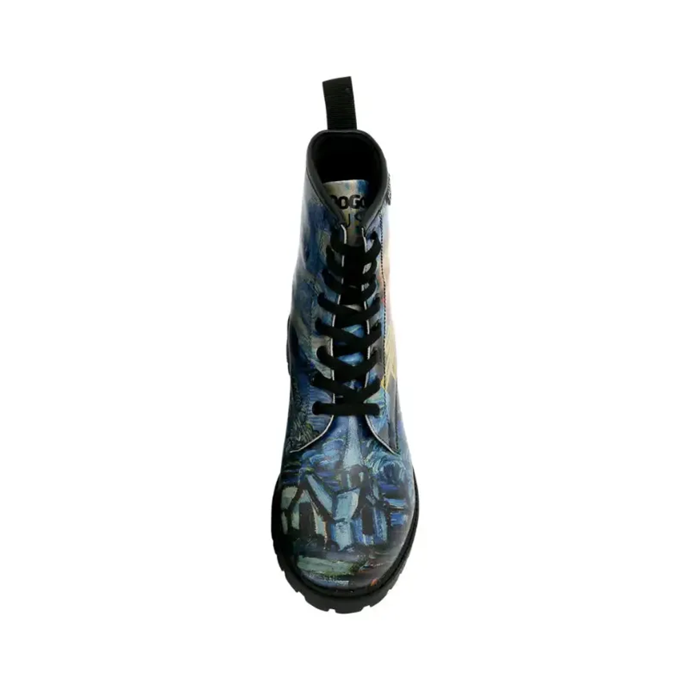 DOGO Duboke čizme Long Boots Vincent Van Gogh The Starry Night Collage slika 4