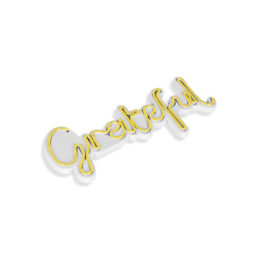 Wallity Ukrasna plastična LED rasvjeta, Grateful - Yellow slika 5