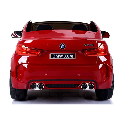 Licencirani BMW X6 M crveni lakirani - dvosjed - auto na akumulator slika 10