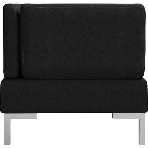 2-dijelni set sofa od tkanine crni slika 4