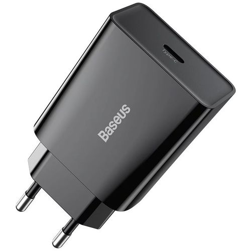 Baseus kućni punjač usb-c qc 20w mini black slika 2