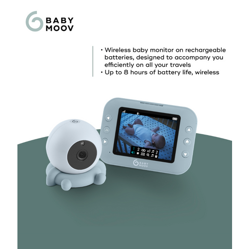 Babymoov video alarm Yoo Roll 3.5" - Zeleni slika 9