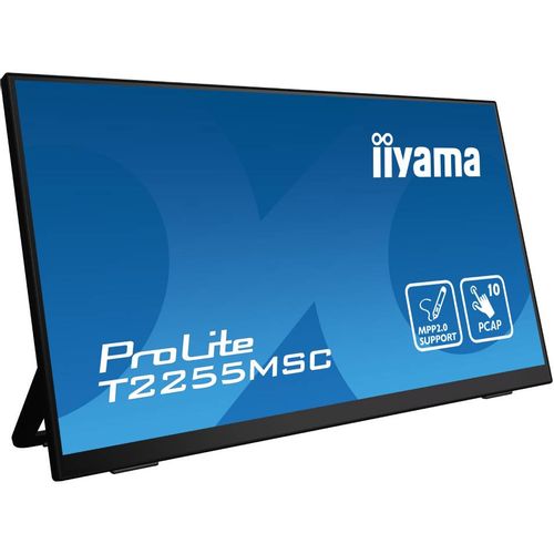 IIYAMA 21,5" Bonded PCAP 10P Touch, MPP2.0 (active stylus) supported, 1920x1080, IPS-panel, Flat Bezel Free Glass Front, HDMI, Displayport, 400cd/m², USB Hub 2x 3.0, Speakers, Bookstand slika 2