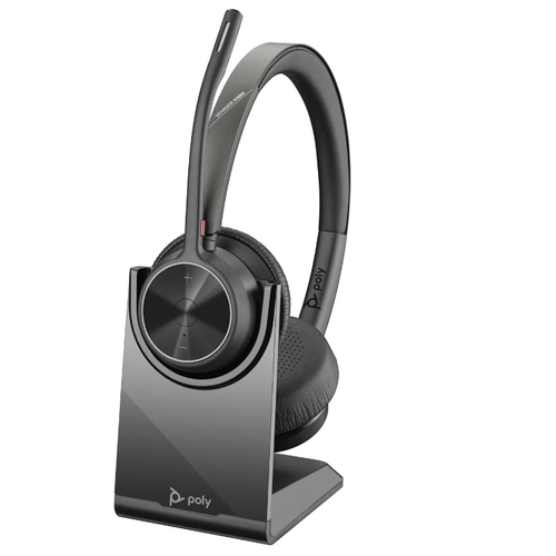 HP Poly 77Z31AA HP Poly Voyager 4320 USB-C Headset +BT700 dongle +Charging Stand, Black slika 1