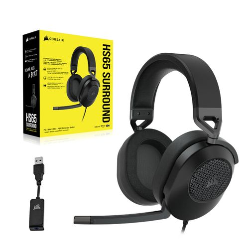 Slušalice CORSAIR HS65 Surround žične CA-9011270-EU gaming crna slika 3