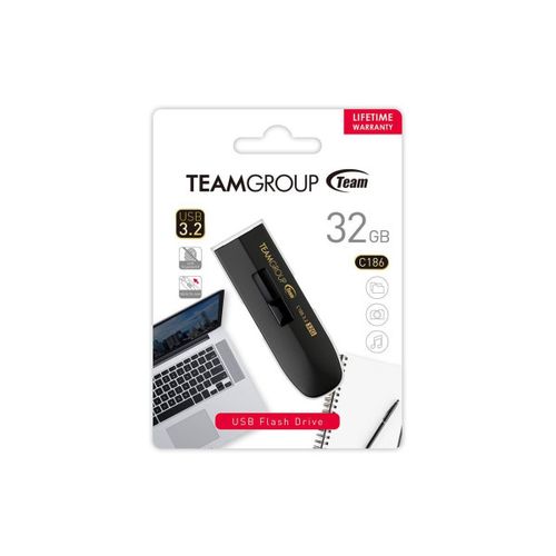 TeamGroup 32GB C186 USB 3.2  BLACK TC186332GB01 slika 7