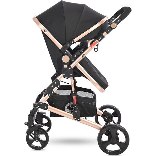 LORELLI ALBA CLASSIC Kolica 3u1 Black: Košara + Autosjedalica + Zimska Navlaka (0mj+) - (do 15kg/96cm) slika 7