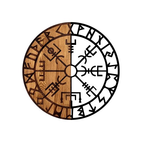 Wallity Drvena zidna dekoracija, Vegvisir - 331 slika 4