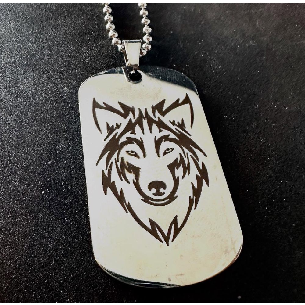 Ogrlica I am Wolf, Silver slika 2