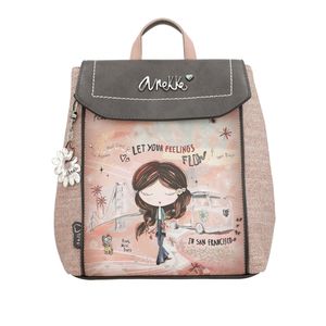 Ruksak fashion Anekke SS24 Peace&Love pink 27x31x14cm 38825-035 P8