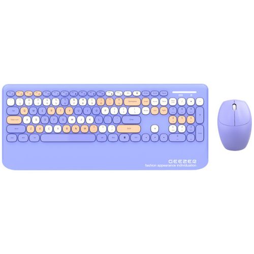 GEEZER WL RETRO set tastatura i miš u LjUBIČASTOJ boji slika 1