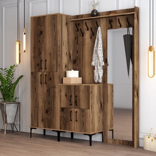 Woody Fashion Ormar za predsoblje, Berlin ABC - Walnut slika 2