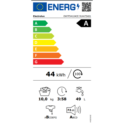 Electrolux SteamCare 700 AutoDose perilica rublja EW7F5412ACE slika 9