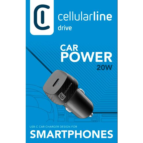 Cellularline auto punjač USB-C 20W slika 2