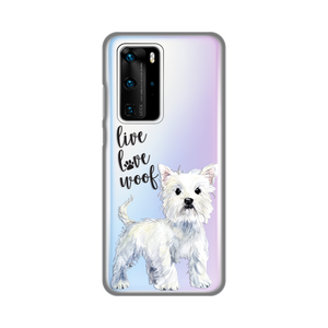 Torbica Silikonska Print Skin za Huawei P40 Pro Live Love Woof