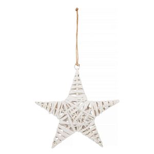 Božićni ukras-zvijezda pletena 25 x 25 cm