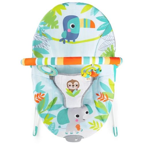 Kids II Bright Starts Ležaljka Sa Vibracijom - Rain Forest Vibes 12227 slika 6