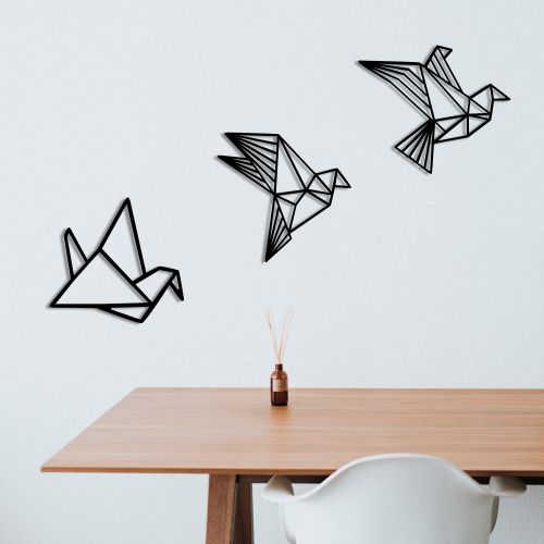 Wallity Metalna zidna dekoracija Origami slika 4