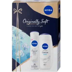 Nivea poklon set Original Soft ( gel za tuširanje 250ml + dezodorans 150ml ) 