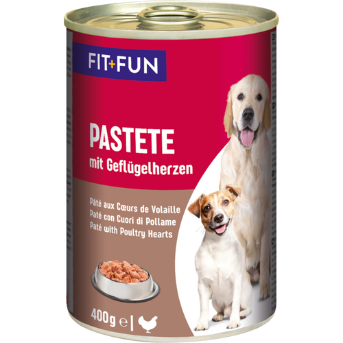 FIT+FUN DOG Pate Adult Srce živine 400 g konzerve multipak 6 komada slika 1