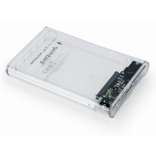 Gembird EE2-U3S9-6 USB 3.0 2.5'' enclosure, for 9.5 mm drive, transparent plastic slika 1