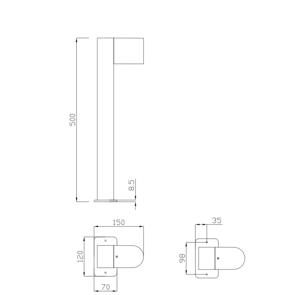 ROYA PODNA LAMPA 50CM slika 3