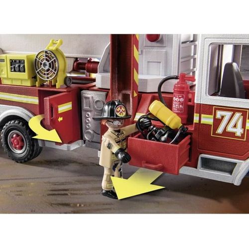 Set za Igru Vozila Playmobil Fire Truck with Ladder 70935 113 Dijelovi slika 2