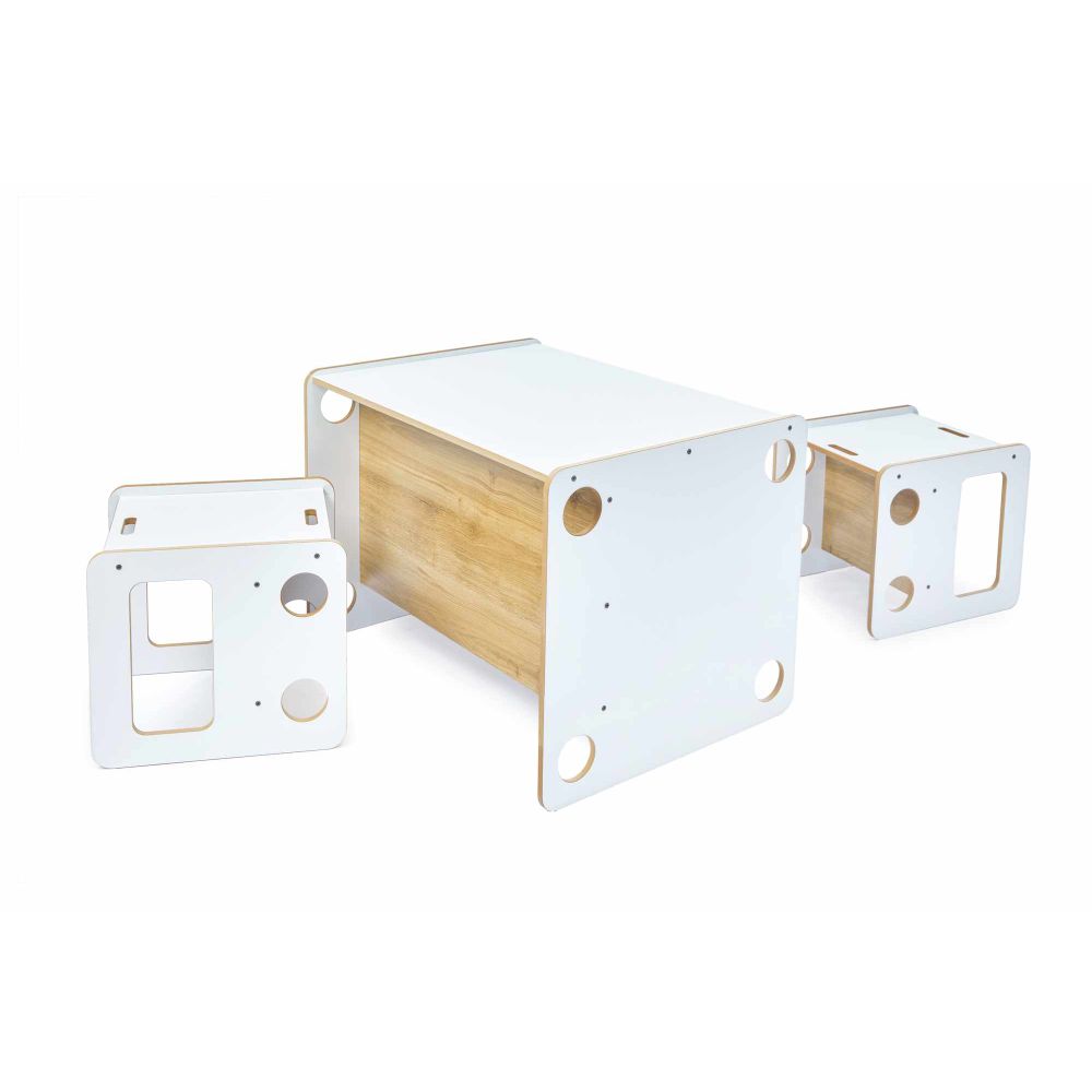 Set stola za djecu Goldfinch 2, boje: bijela, prirodna slika 14