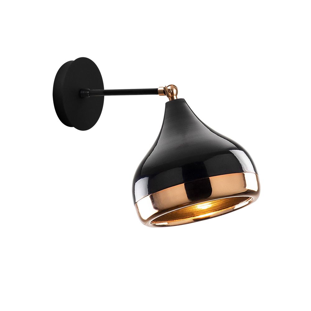 Zidna Lampa Yıldo - 6901 Crna sa Bakarnim Detaljima slika 6