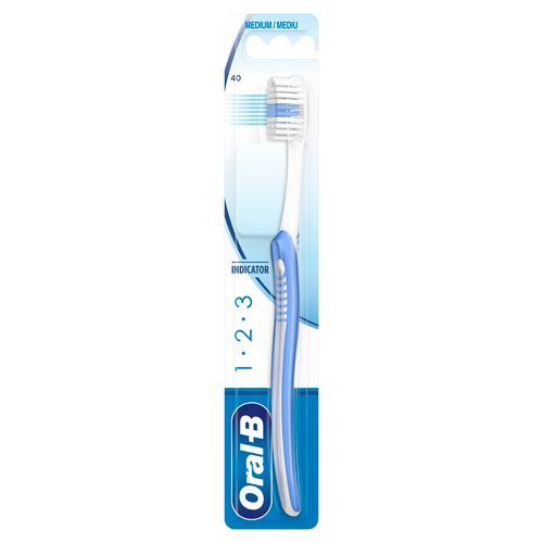 Oral-B 1-2-3 Indicator četkica za zube srednja 1kom  slika 1