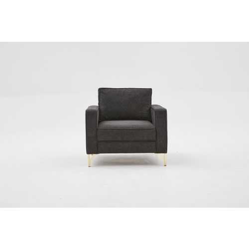 Atelier Del Sofa Sofa, Antracit Zlato, Berlin - Anthracite, Gold slika 6