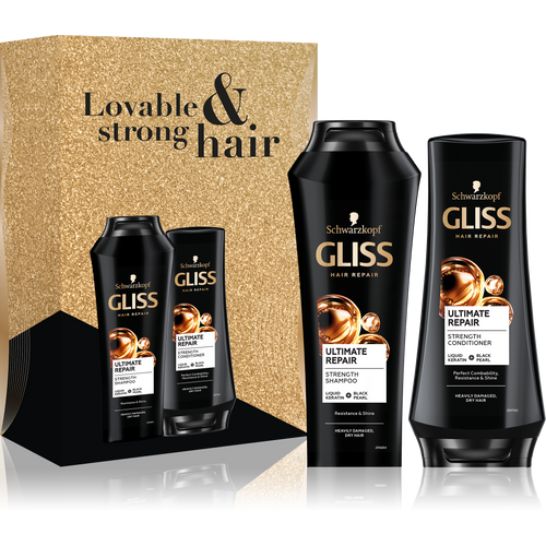 Gliss Ultimate Repair poklon Paket za kosu Šampon 250 ml + Regenerator 200 ml slika 1