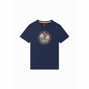 Dječja Majica Kratkih Rukava Jack & Jones Jjsummer Smu Vibe Tee - Mornarsko Plava (14 Godina)