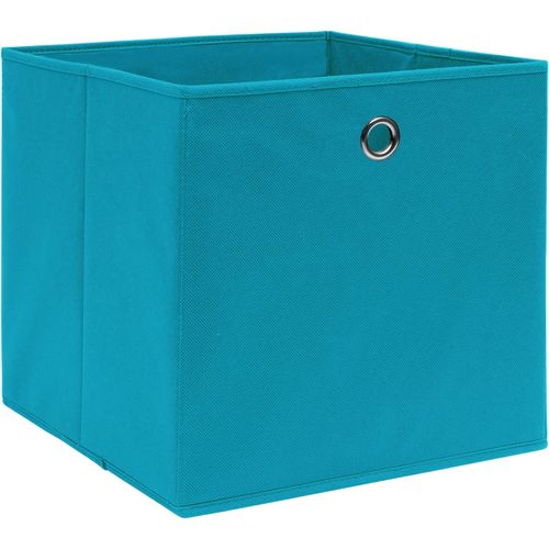 Kutije za pohranu od netkane tkanine 4 kom 28x28x28 cm plave slika 15
