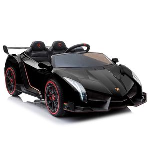 Licencirani auto na akumulator Lamborghini Veneno 4x4 + MP4 - crni